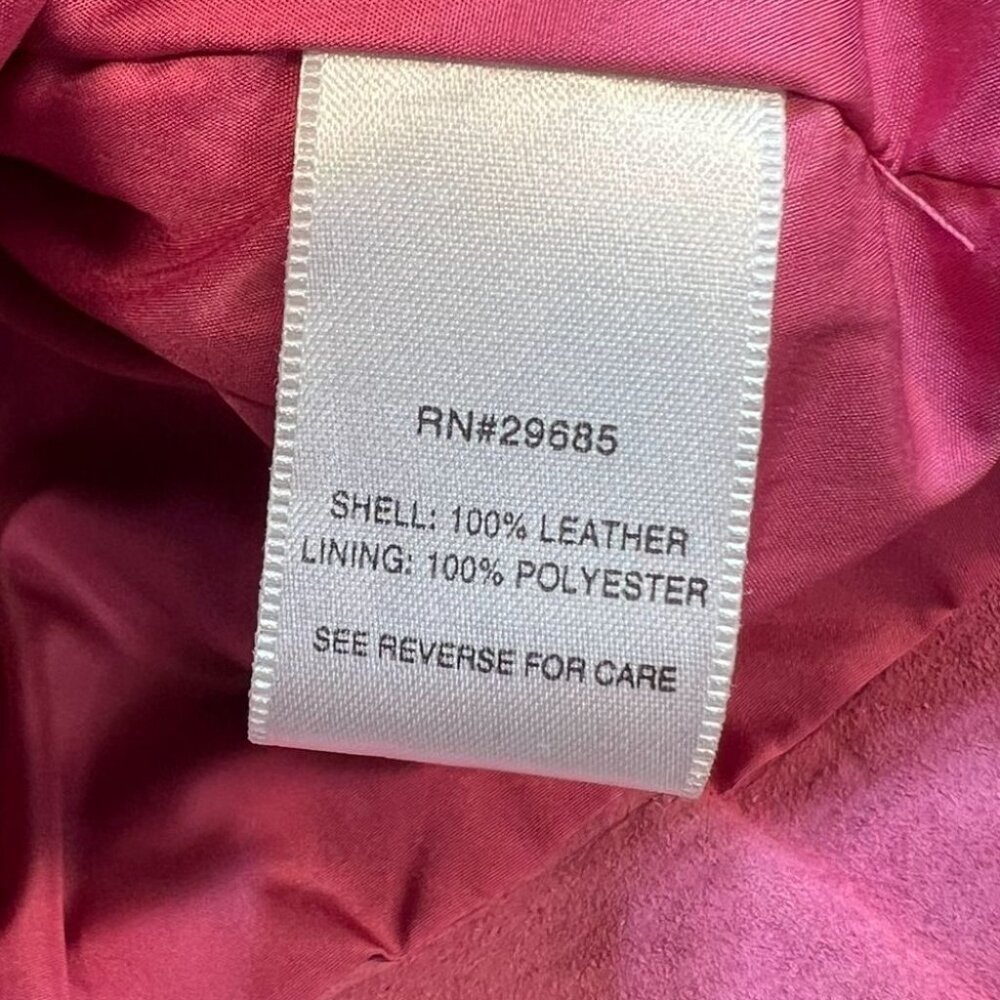 Pendleton Women's Button Front Leather Suede Jack… - image 4